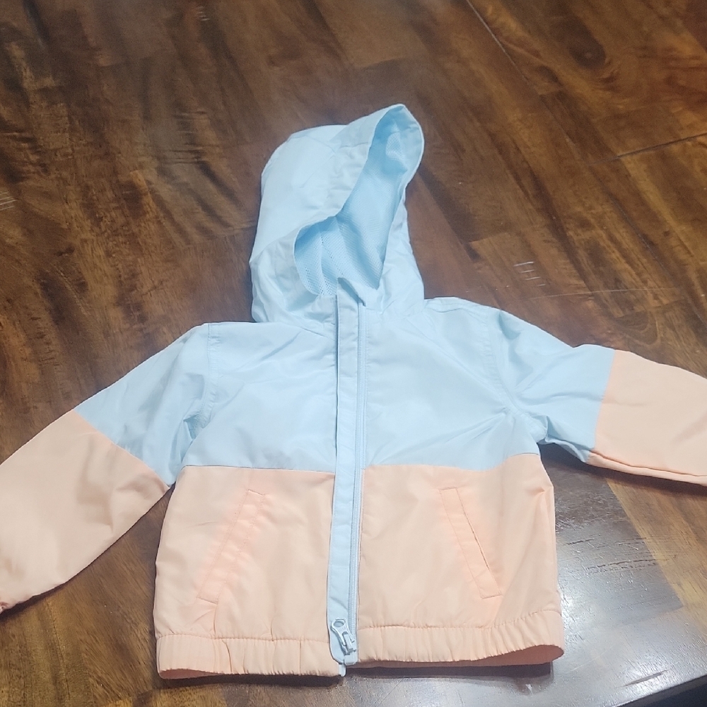 Wonder Nation Kids Jacket - Light Blue and Peach